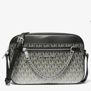 Michael Kors Black White Ombre Crossbody Bag NEW